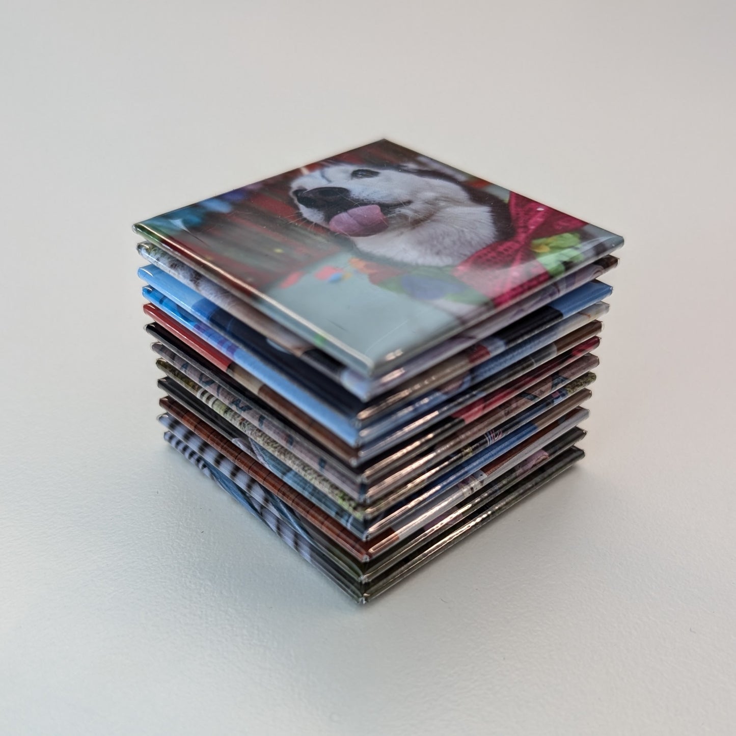 Set of 12 custom photo magnets