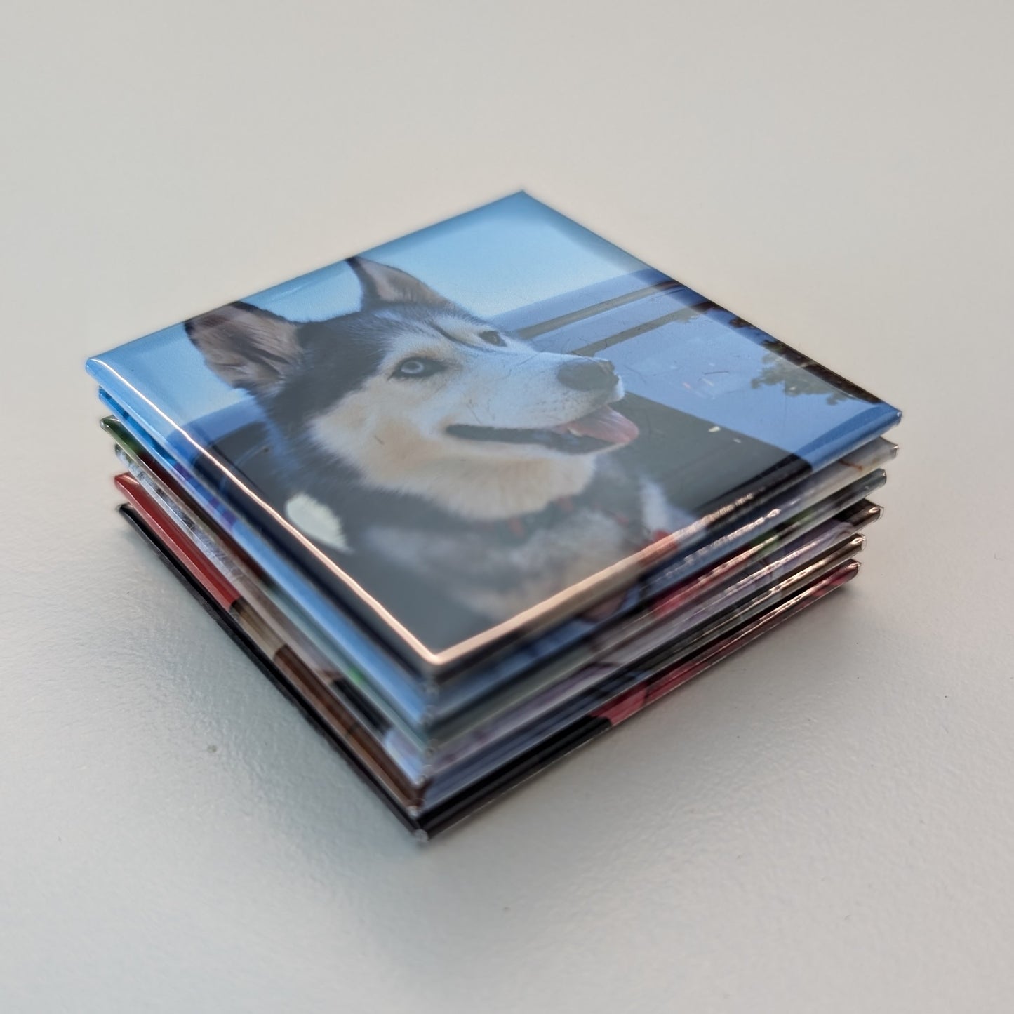 Set of 6 custom photo magnets